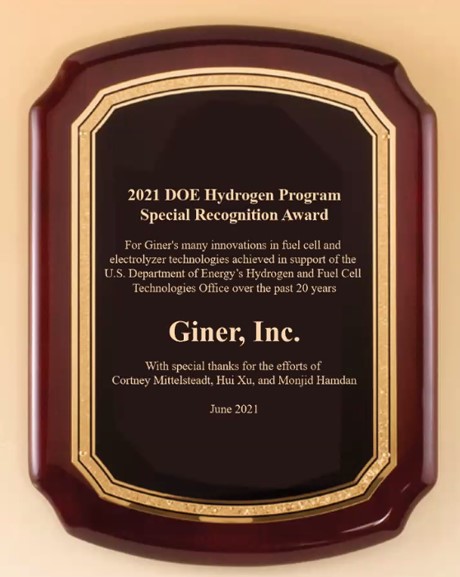 Special Recognition Award June 2021